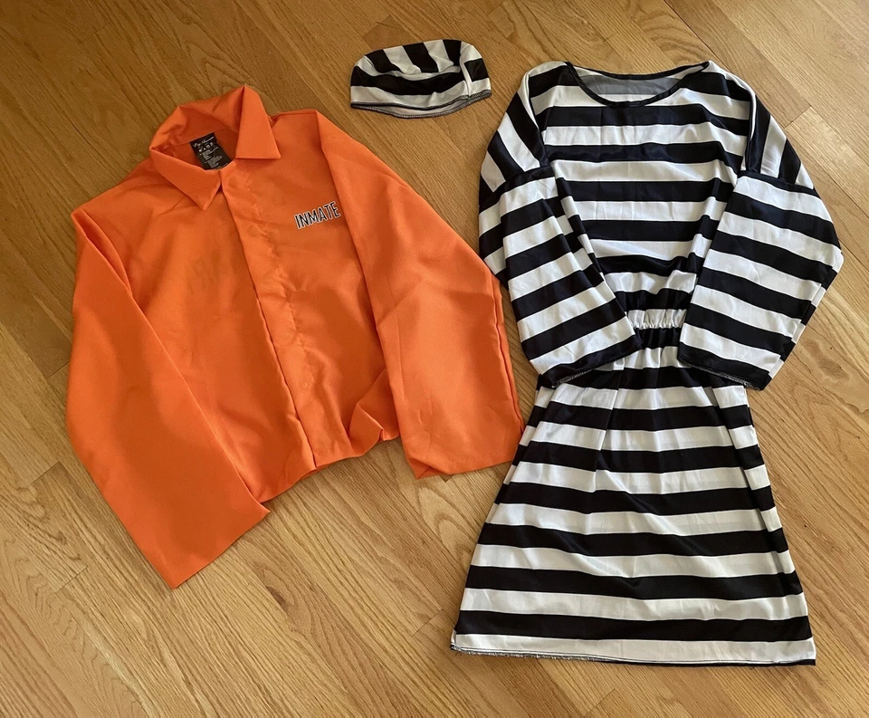 Sexy Disfraz de Prisionero Adulto Convicto Halloween Vestido Elegante Sombrero Chaqueta Foto 1 de 4