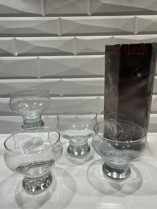 Dansk Dessert Stems Set of 4 Contemporary Glassware from Belgium w/ original box - Picture 1 of 9