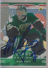 Autographed 02/03 Be A Player First Edition Marty Turco - Stars
