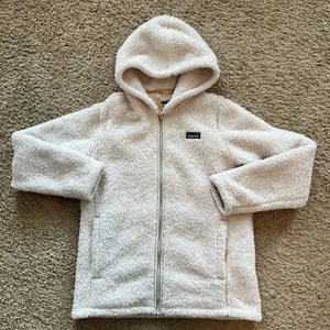 Patagonia Girls Los Gatos Fleece Hooded Jacket Size XL (14) Outdoor Pockets - Picture 1 of 9