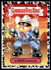 2020 Garbage Pail Kids Series 2 Bruised Black #58a LORNE RANGER