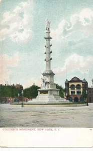NEW YORK CITY - Columbus Monument am Eingang zum Central Park Postkarte - udb - Bild 1 von 2