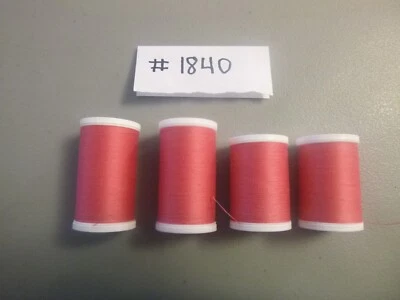 Coats & Clark Dual Duty XP All Purpose Thread ... yards, 4 hot pink Spools #1840 - Image 1 of 2