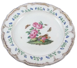 Bonito plato de porcelana KPM Berlín siglo XIX Kaiser Royalty Mark porcelana Teller King - Imagen 1 de 7