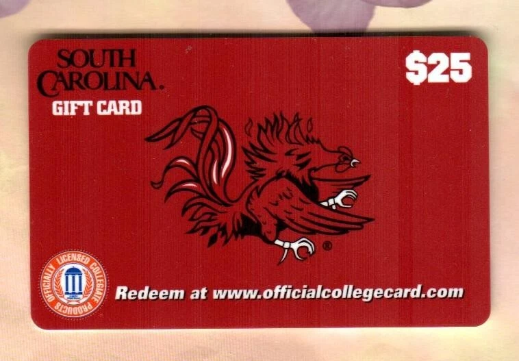 SOUTH CAROLINA GAMECOCKS Team Logo ( 2006 ) Gift Card ( $0 - NO VALUE ) - Image 1 of 1