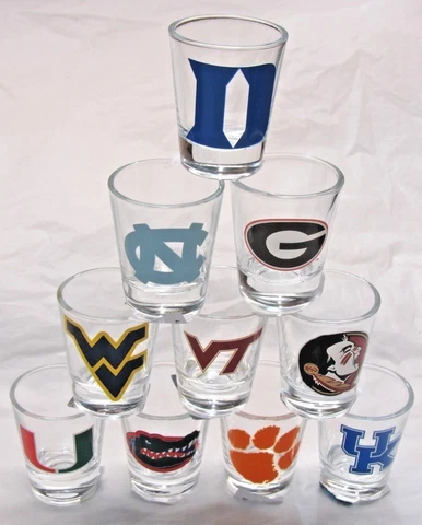 NCAA 2 oz Shot Glass with Team Logo by The Memory Co. Select Team Below Cover