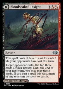 *MtG: 2x Bloodsoaked Insight - Modern Horizons 3 non comune - magicman-europe* - Foto 1 di 1