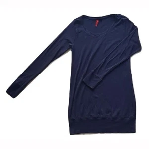 Ladies H&M Divided Navy Blue 36 Long Sleeve Thin Casual Top Jumper Small UK 8-10 - Picture 1 of 3