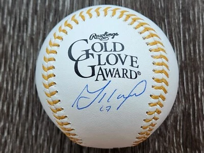Jose Altuve Signed Official Gold Glove Baseball - Beckett QR Code - Image 1 of 3