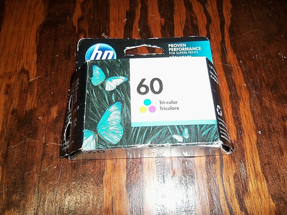 HP 60 Color Ink Cartridge Cc643wn Genuine