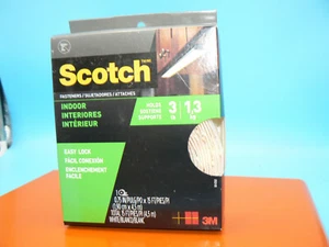 Scotch Hook and Pile Fasteners Indoor Use Roll 0.75" x 15' - 15 Feet White - Picture 1 of 5
