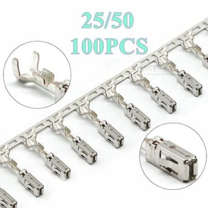 TE AMP MCP 2.8 Crimp Female Socket Pin Terminals Contact 1-968855-1,20-17 AWG - Picture 1 of 2