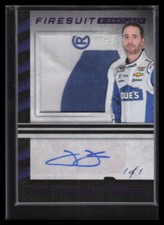 2016 Panini Torque Silhouettes Autographs Purple Jimmie Johnson Patch Auto 1/1
