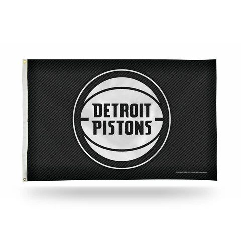 NBA Rico Industries Detroit Pistons Carbon Fiber 3' x 5' Banner Flag Cover