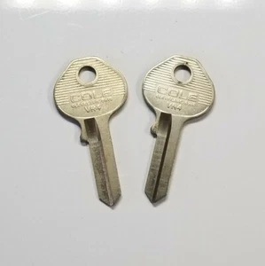 Cole National Key brand key blanks, VR4, locksmith, Set of 2 - Picture 1 of 4