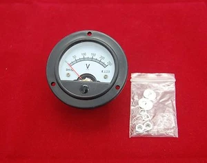 DC 0-250V Round  Analog Voltmeter Voltage panel meter Dia. 66.4mm DH52 - Picture 1 of 5