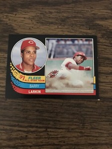 Barry Larkin, SS, Reds, '91 Fleer All Star Team #2