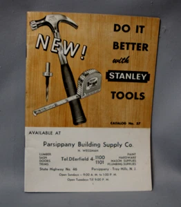 Collectible Vintage Ca 1956 Stanley Tools USA Catalog No 57 Inv#HB198 - Picture 1 of 5