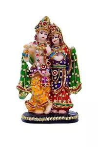 Radha Krishna Idol for Decoration and Pooja - Pack of 1 - Picture 1 of 3