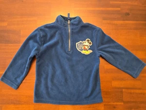 Disney Store Mickey Mouse Kid's Blue Fleece Pullover Sweatshirt - Size XXS (2/3) - Picture 1 of 4