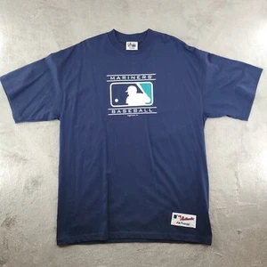 Vintage Seattle Mariners Shirt Herren XL Blau MLB Logo Y2K Baseball Tee - Bild 1 von 7