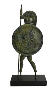 Ancient Greek Bronze Warrior Figurine - Homer iliad Trojan War - Museum Replica - Picture 1 of 6