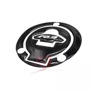 Cubierta de tapa de gas combustible de fibra de carbono protector pegatina para Yamaha YZF R3 R25 - Imagen 1 de 3
