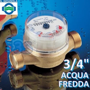 Contatore acqua fredda 3/4'' quadrante asciutto omologato cee - Foto 1 di 2