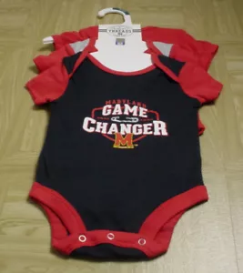 Juego de body Knights Apparel Maryland Terrapins bebé niño 3 piezas cambiador de juego 0-3M - Imagen 1 de 3