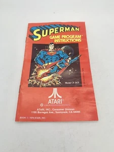 MANUAL ONLY - Superman (Atari 2600) Authentic - Picture 1 of 2