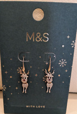 M&S Reindeer Earrings