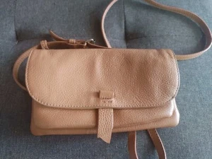 Lucky Brand Convertible Crossbody Leather Wallet Clutch Tan - Picture 1 of 12