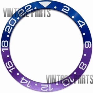 38*30,5 mm azul con aluminio morado gmt pendiente bisel inserto para reloj RLX - Imagen 1 de 1