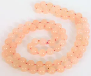 CHINESE CHINA SHOU PEKING PINK JADE OR QUARTZ NECKLACE ART DECO JADEITE RARE ! - Picture 1 of 2