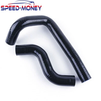 Manguera de refrigerante de radiador de silicona negra para Mazda RX7 RX-7 FD3S FD Turbo 1993-1997 Foto 1 de 4