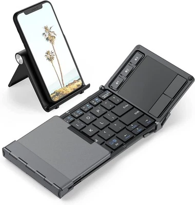 iclever IC-BK08 Tri-folding Wireless Keyboard with Touchpad - Image 1 of 4
