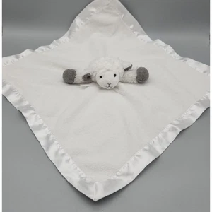 Weißes Lamm Lovey Sicherheitsdecke Baby Plüsch Weich Satin Schaf Ostern Spielzeug *ohne Etikett - Bild 1 von 10