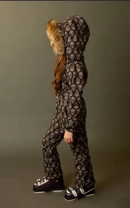 #2689 Girls  Overalls  Mia Joy - AVA SKI SUIT IN BLOCK PRINT SZ-7 - Picture 1 of 13