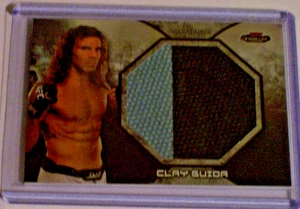 13 Topps Finest Jumbo Fight Mat Relic Clay Guida UFC on Fox 1 Black/Gray Swatch - Picture 1 of 1