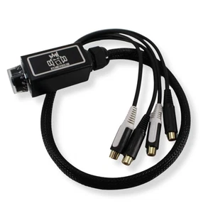 Perilla de bajo oficial B2 Audio carcasa de aluminio 30" RCA negra con logotipo RIOT GUY - Imagen 1 de 7