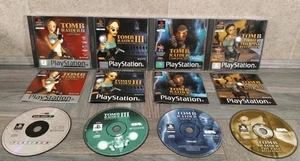 Tomb Raider 2, 3, 4 and 5 - Sony Playstation PS1 Games - Complete With Manual - Picture 1 of 20