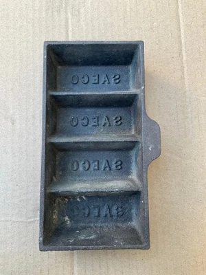 Molde de lingote de hierro fundido SAECO para metales de plomo oro plata Foto 1 de 2