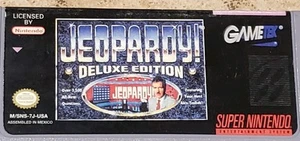 Nintendo Jeopardy Deluxe Edition Video Game Snes Super Nintendo Tested & Working - Picture 1 of 9