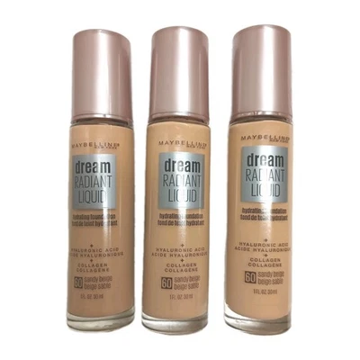 3pk  Maybelline Dream Radiant Liquid Hydrating Foundation #60 Sandy Beige - Image 1 of 4