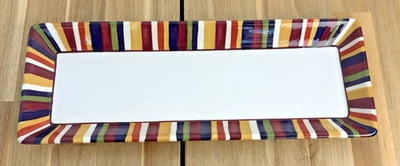 Pampered Chef Simple Additions Striped 16"x6" Condiment Tray Excellent - Image 1 of 4