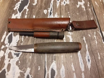 Custom Broken Oak Knives Carving Slyod Puukko Firesteel Included - Image 1 of 4
