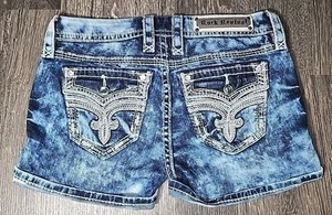 Size 28 Rock Revival Ena Womens Shorts Rare - Picture 1 of 8
