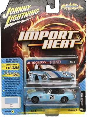 MG MGB 1963 1/64 Johnny Lightning lanzado 2021 azul autocross importación calor Foto 1 de 4