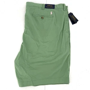 NWT Polo Ralph Lauren Stretch Classic Fit 9" Chino Shorts, Green, Big & Tall 50B - Picture 1 of 13