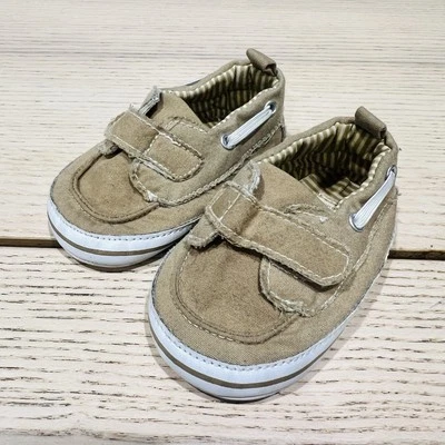 Carter’s Caqui Tostado Niños Bebé Zapatos con Cinta Correa Talla 3-6 M Foto 1 de 4